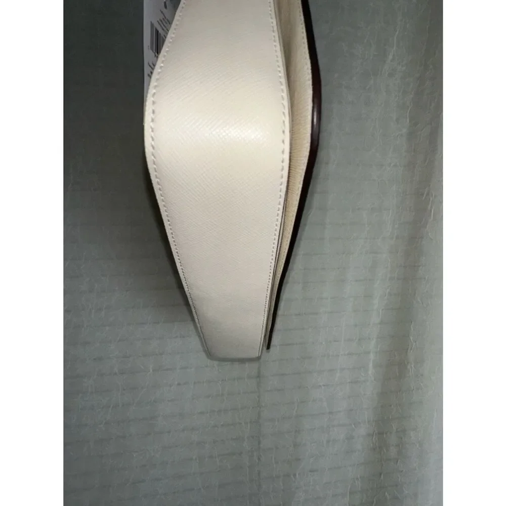 kate spade Staci Meringue Ivory Gold Tone Saffiano Leather Small Hobo Bag